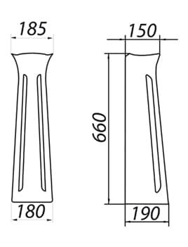 Pedestal Polissya Slavuta drawing